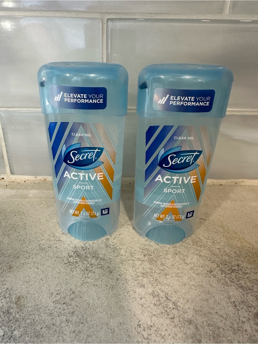 Active Sport Clear Gel Antiperspirant Deodorant - Blue Set of Two
